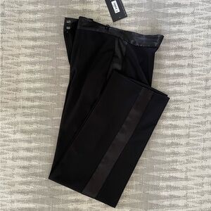 Muse Satin side stripe wide leg dress pant